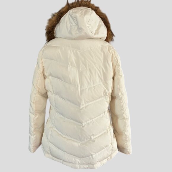 Calvin Klein Women's White Down Filled Winter Puffer Jacket Coat - Picture 3 of 16